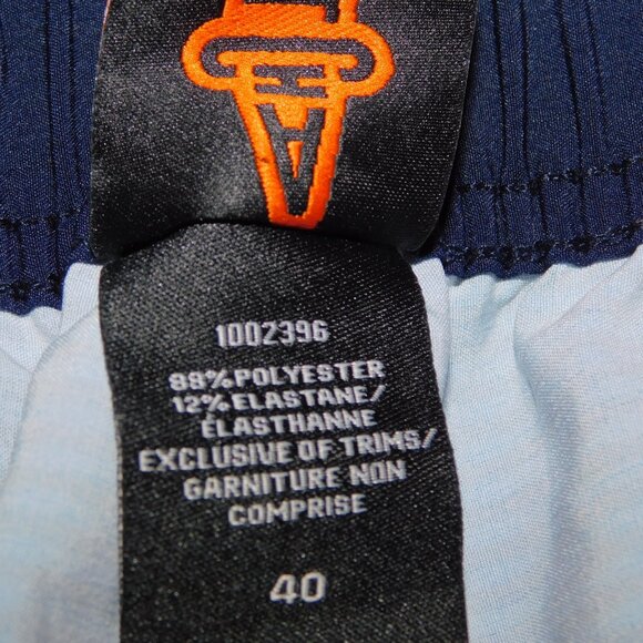 GOTCHA Mens 40 Blue Orange Striped Unlined Board Shorts Swim Trunks UNUSED - Picture 6 of 9